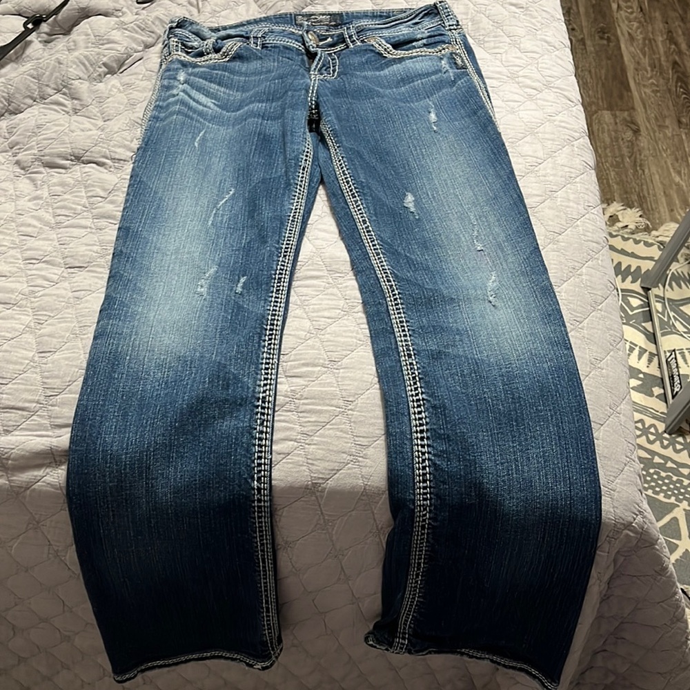 Silver jeans
